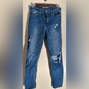 Joe’s Distressed Skinny Jeans Women’s 28x28 Blue Stretch Denim Casual Everyday